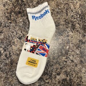 Vintage Reebok Ankle Socks NOS 1988 New Old Stock Union Jack Rare Retro